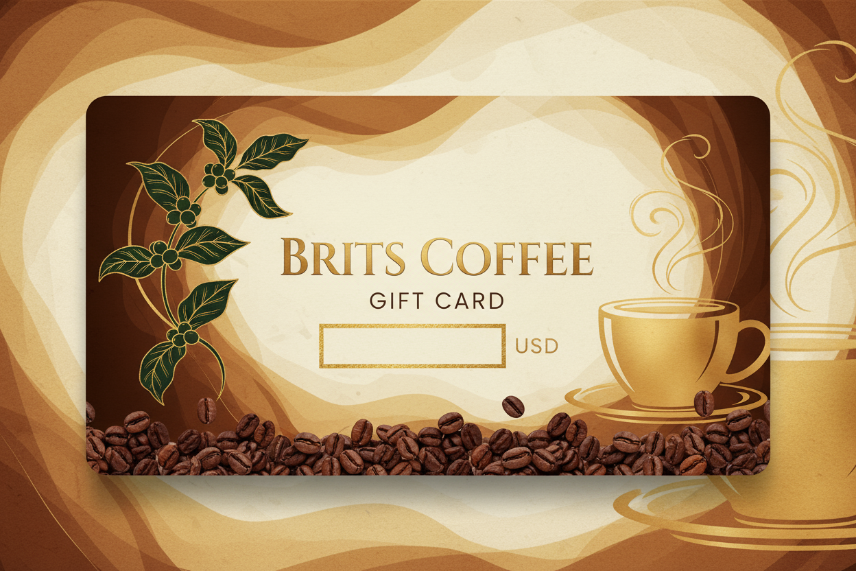 BRITS COFFEE E GIFT CARD IN USD