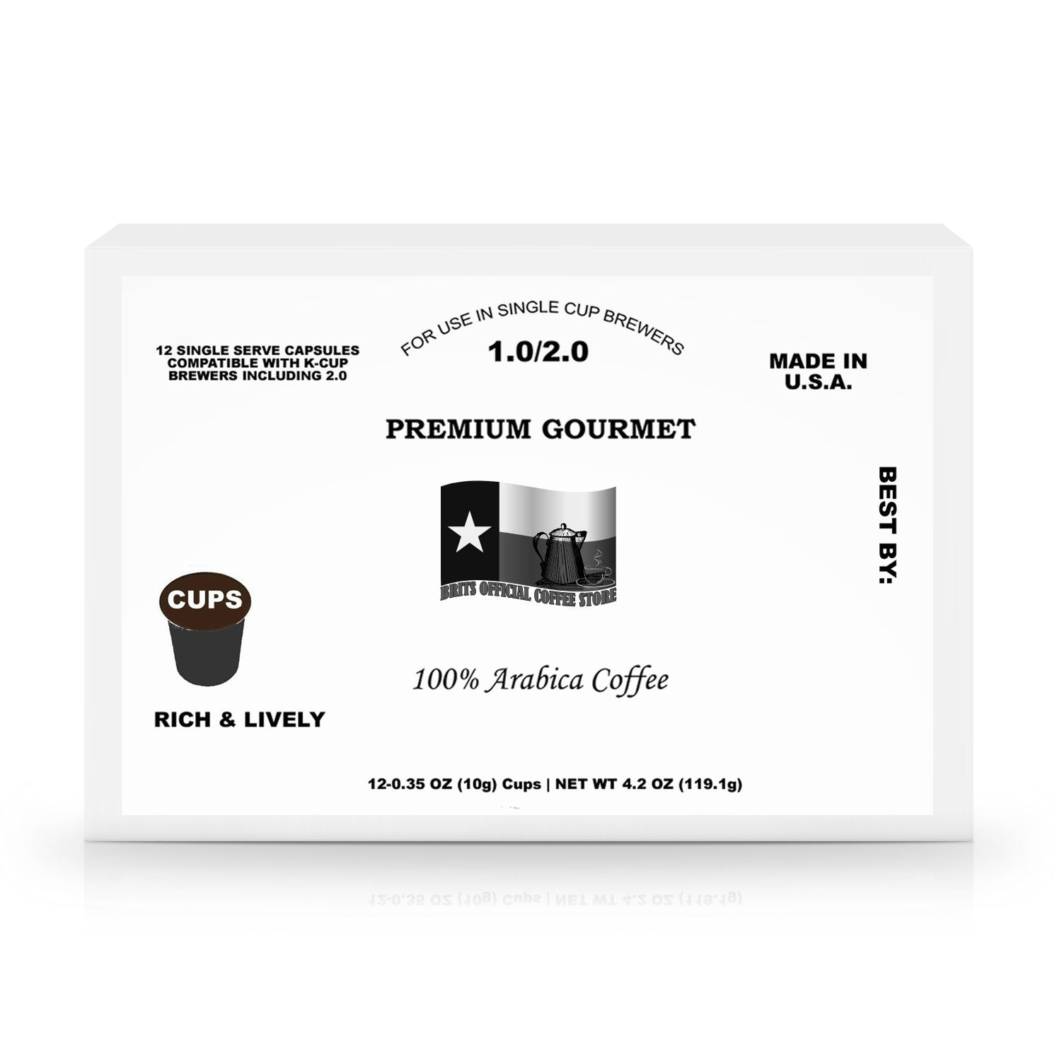 12 Pack Single Serve Coffee Capsules