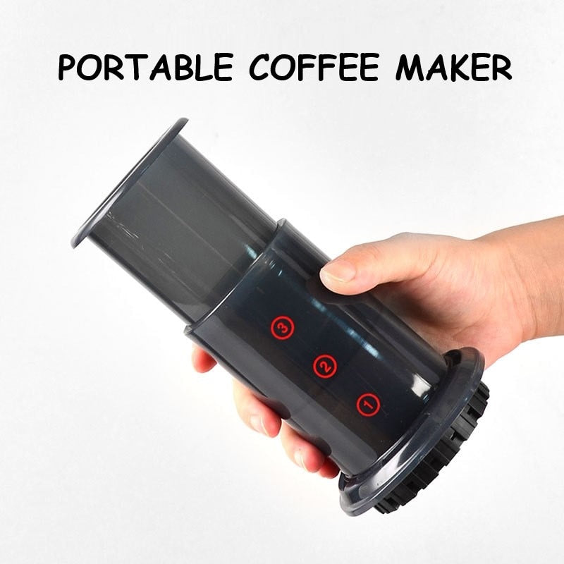 Hand-Pressed Portable Coffee Machine